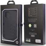 Audi Synthetic Leather Black Hardcase AU-TPUPCIP12P-TT/D1-BK Kryt iPhone 12/12 Pro