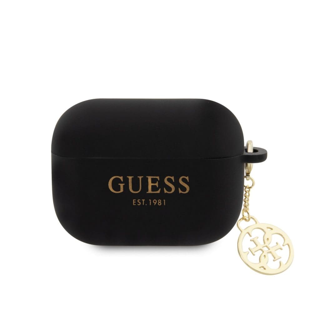 Guess 4G Charms Silicone Black Kryt AirPods Pro 2