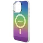 Guess GUHMP15XHITSK Rainbow Hardcase IML Iridescent MagSafe Kryt iPhone 15 Pro Max