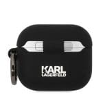Karl Lagerfeld 3D Logo NFT Karl and Choupette Silicone Black Kryt AirPods 3