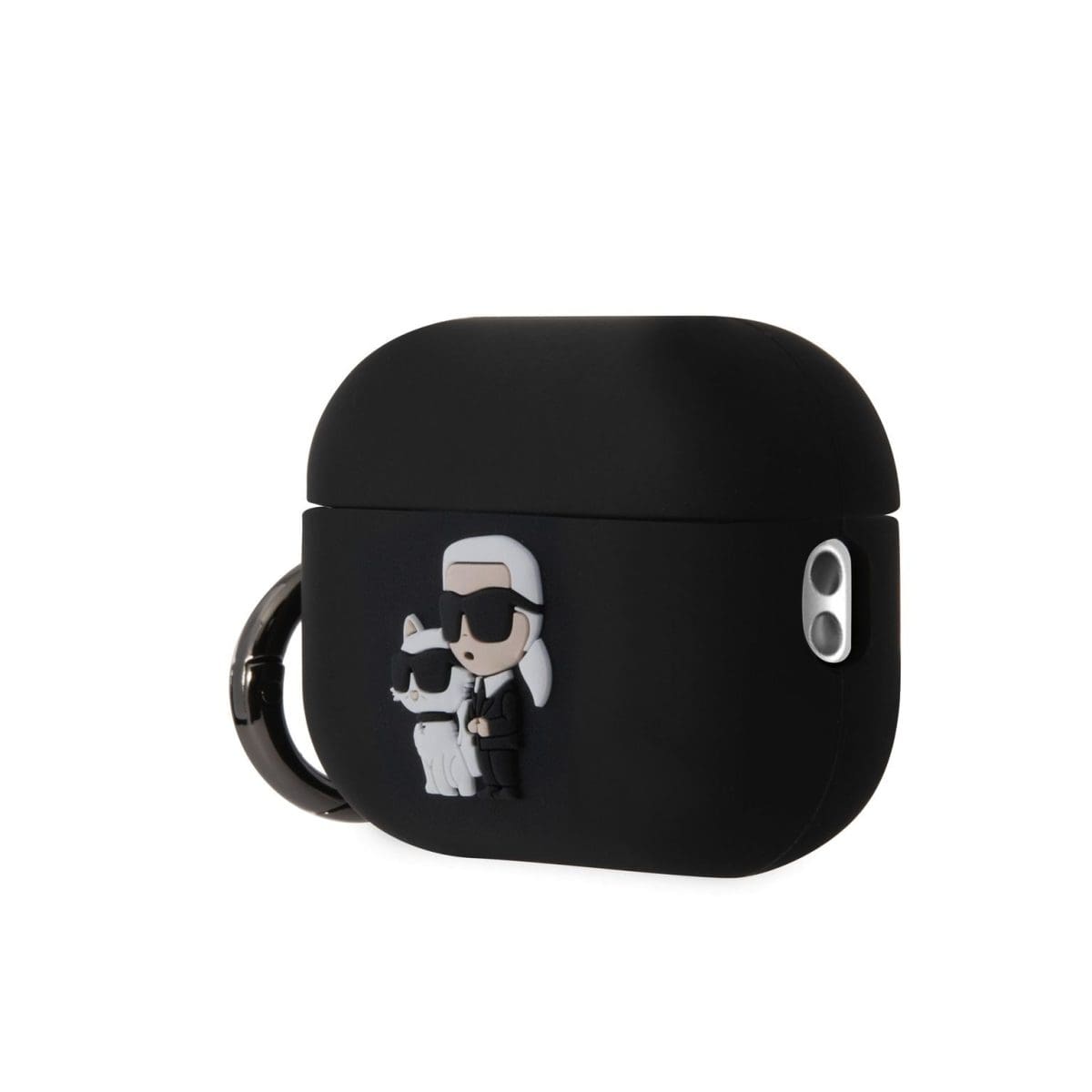 Karl Lagerfeld 3D Logo NFT Karl and Choupette Silicone Black Kryt AirPods Pro 2