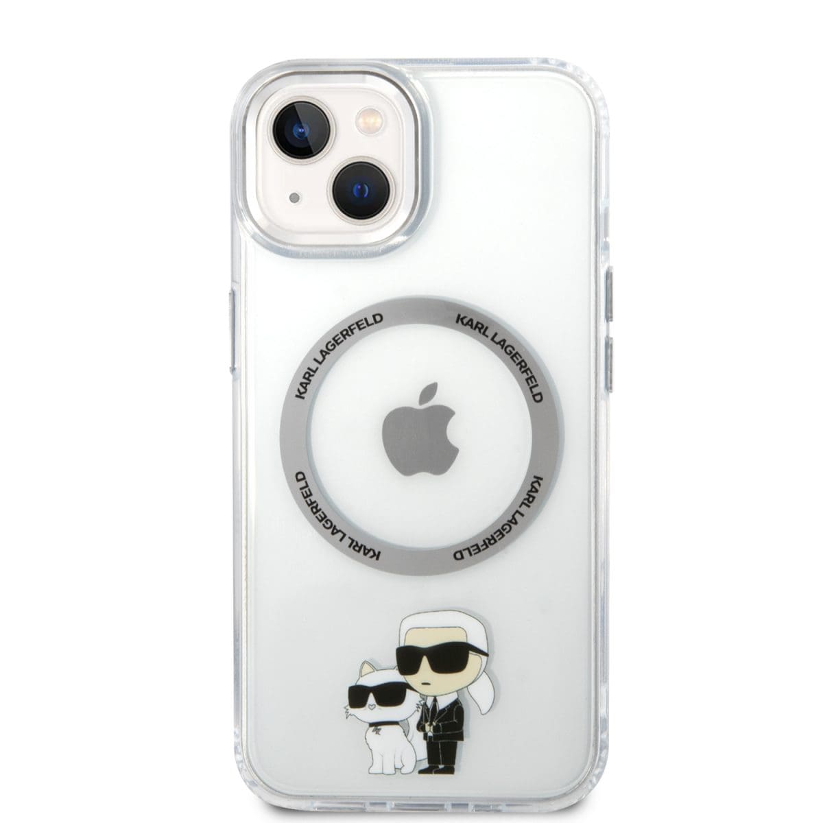 Karl Lagerfeld IML Karl and Choupette NFT MagSafe Transparent Kryt iPhone 15