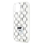 Karl Lagerfeld KLHCP15SHNCMKLT Transparent Hardcase Monogram Choupette Kryt iPhone 15