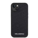 Karl Lagerfeld PU Quilted Pattern Black Kryt iPhone 15