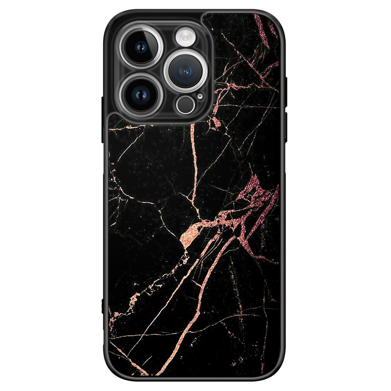 Black Rose Marble Kryt iPhone 14 Pro