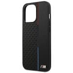 BMW BMHCP13LTRTBK Black Hardcase M Collection Triangles Kryt iPhone 13 Pro