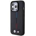 BMW BMHMP15L22PVTK Black Hardcase Quilted Tricolor MagSafe Kryt iPhone 15 Pro