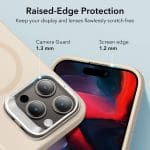 ESR Cloud Kickstand Halolock MagSafe Beige Kryt iPhone 15 Pro