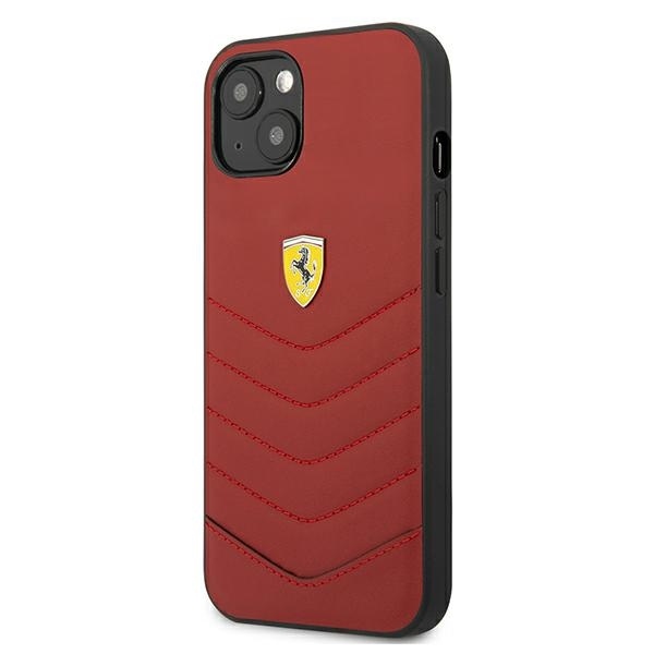 Ferrari FEHCP13MRQUR Red Hardcase Off Track Quilted Kryt iPhone 13