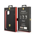 Ferrari FEHMSIP14MBK Black Hardcase Silicone Metal Logo Magsafe Kryt iPhone 15 Plus/14 Plus