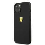 Ferrari FESSIHCP13SBK Black Hardcase Silicone Kryt iPhone 13 Mini