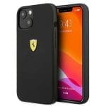 Ferrari FESSIHCP13SBK Black Hardcase Silicone Kryt iPhone 13 Mini