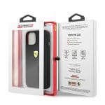 Ferrari FESSIHCP13SBK Black Hardcase Silicone Kryt iPhone 13 Mini