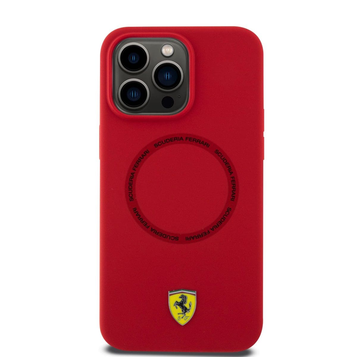 Ferrari Silicone Scuderia Magsafe Red Kryt iPhone 15 Pro Max
