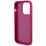 Guess GUHCP15XPS4DGPP Pink Hardcase Strass Metal Logo Kryt iPhone 15 Pro Max
