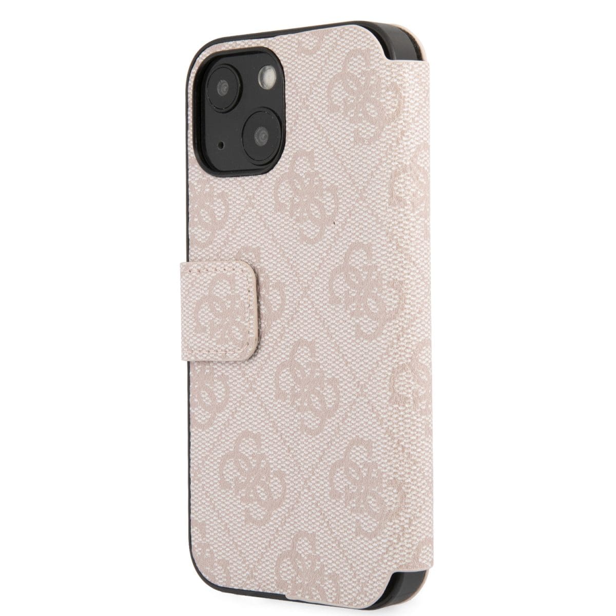 Guess PU Leather 4G Metal Logo Book Pink Kryt iPhone 15