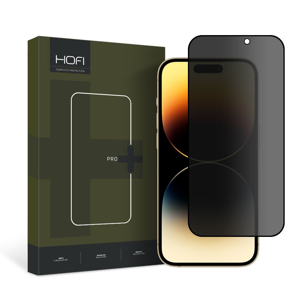 Hofi Anti Spy Glass Pro+ Privacy Kryt iPhone 15 Pro