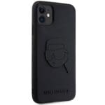 Karl Lagerfeld KLHCN613DRKNK Black Hardcase Rubber Karl Head 3D Kryt iPhone 11