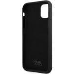 Karl Lagerfeld KLHCN61SKSVGK Black Hardcase Silicone Signature Kryt iPhone 11