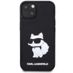 Karl Lagerfeld KLHCP14M3DRKHNK Black Hardcase Rubber Choupette 3D Kryt iPhone 15 Plus/14 Plus