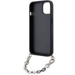 Karl Lagerfeld KLHCP14SSACKLHPG Silver Hardcase Saffiano Monogram Chain Kryt iPhone 14