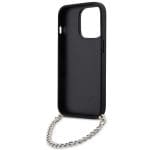 Karl Lagerfeld KLHCP14XSACKLHPK Black Hardcase Saffiano Monogram Chain Kryt iPhone 14 Pro Max