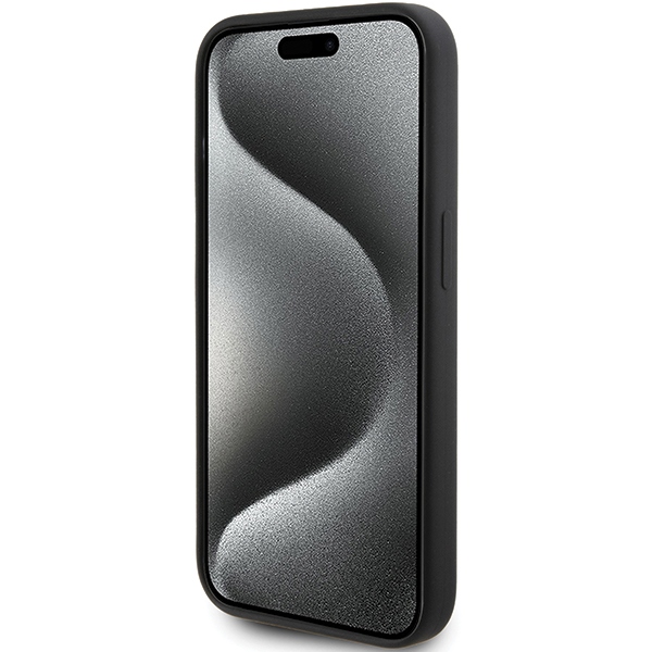 Karl Lagerfeld KLHCP15LSKSBMCK Black Hardcase Silicone Karl Script Kryt iPhone 15 Pro