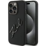 Karl Lagerfeld KLHCP15XSKSBMCK Black Hardcase Silicone Karl Script Kryt iPhone 15 Pro Max