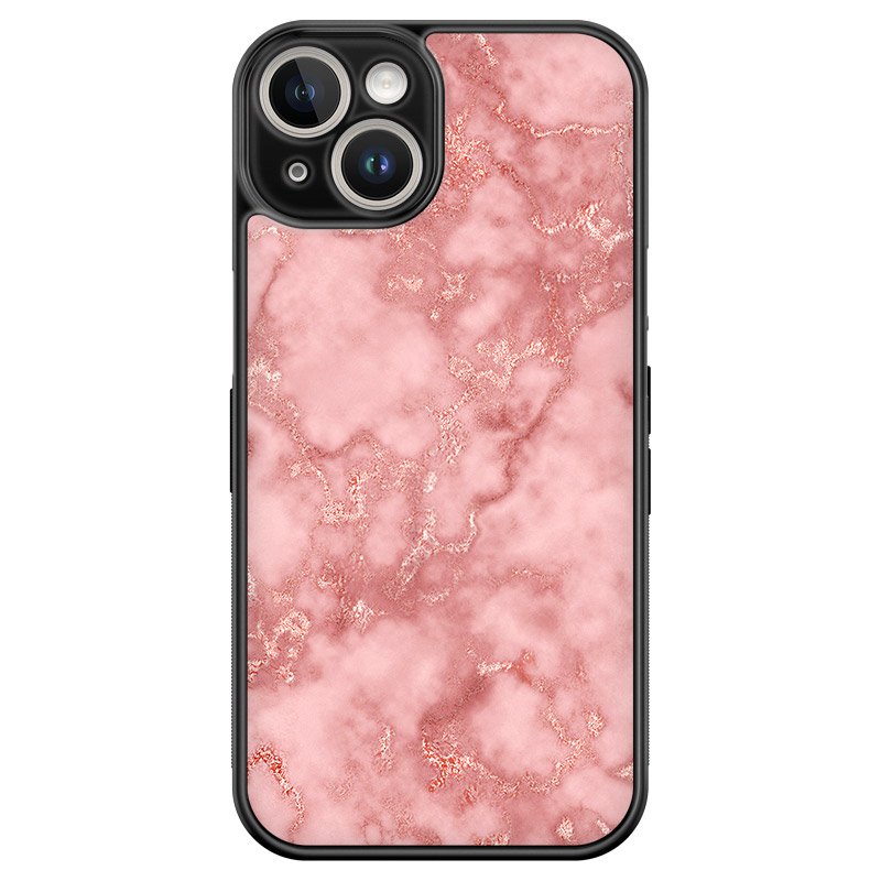 Marble Rose Pink Kryt iPhone 14