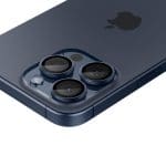 Spigen Optik.tr ”ez Fit” Camera Protector 2-pack Blue Titanium iPhone 15 Pro Max/15 Pro/14 Pro Max/14 Pro