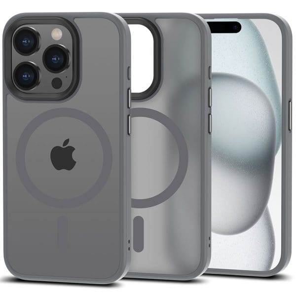 Tech-Protect Magmat MagSafe Matte Titanium Kryt iPhone 15 Pro Max