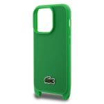 Lacoste Iconic Petit Pique Crossbody Woven Logo Green Kryt iPhone 15 Pro