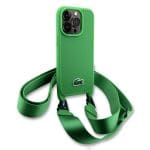 Lacoste Iconic Petit Pique Crossbody Woven Logo Green Kryt iPhone 15 Pro Max