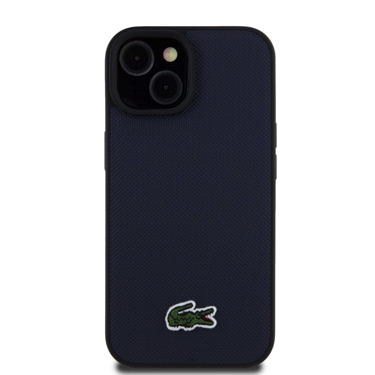 Lacoste Iconic Petit Pique Woven Logo MagSafe Navy Kryt iPhone 15