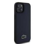 Lacoste Iconic Petit Pique Woven Logo MagSafe Navy Kryt iPhone 15