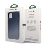 Lacoste Liquid Silicone Glossy Printing Logo Navy Kryt iPhone 13
