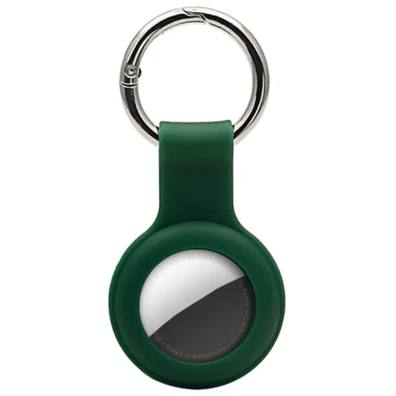 Silicone Key Ring Kryt na AirTag Dark Green