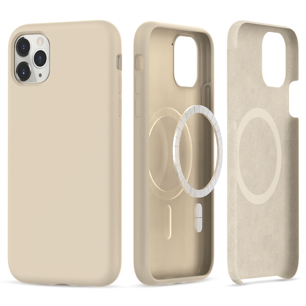 Tech-Protect Silicone MagSafe Beige Kryt iPhone 11 Pro