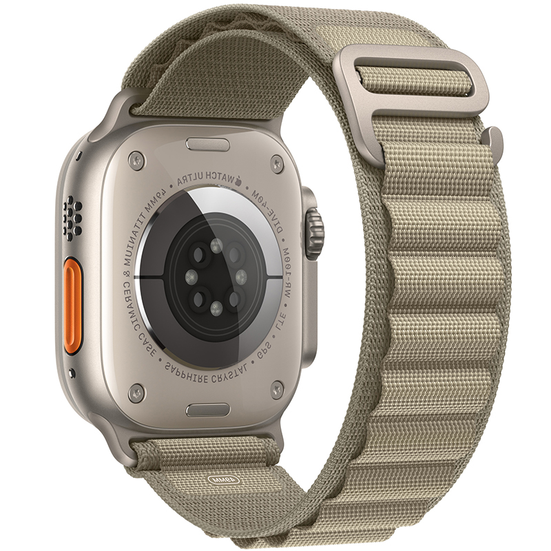 Alpina Náramok Apple Watch 45/44/42/Ultra Olive