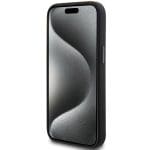 AMG AMHMP15S23SSPK Black Hardcase Silicone Large Rhombuses Pattern MagSafe Kryt iPhone 15