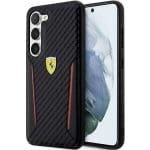 Ferrari FEHCS23MNPYK Black Hardcase Carbon Contrast Edges Kryt Samsung Galaxy S23 Plus