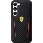 Ferrari FEHCS23MNPYK Black Hardcase Carbon Contrast Edges Kryt Samsung Galaxy S23 Plus