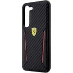 Ferrari FEHCS23MNPYK Black Hardcase Carbon Contrast Edges Kryt Samsung Galaxy S23 Plus