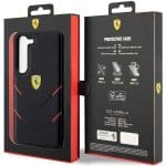 Ferrari FEHCS23MPBAK Black Hardcase Hot Stamp Lines Kryt Samsung Galaxy S23 Plus