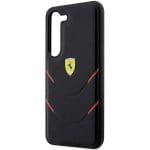 Ferrari FEHCS23SPBAK Black Hardcase Hot Stamp Lines Kryt Samsung Galaxy S23