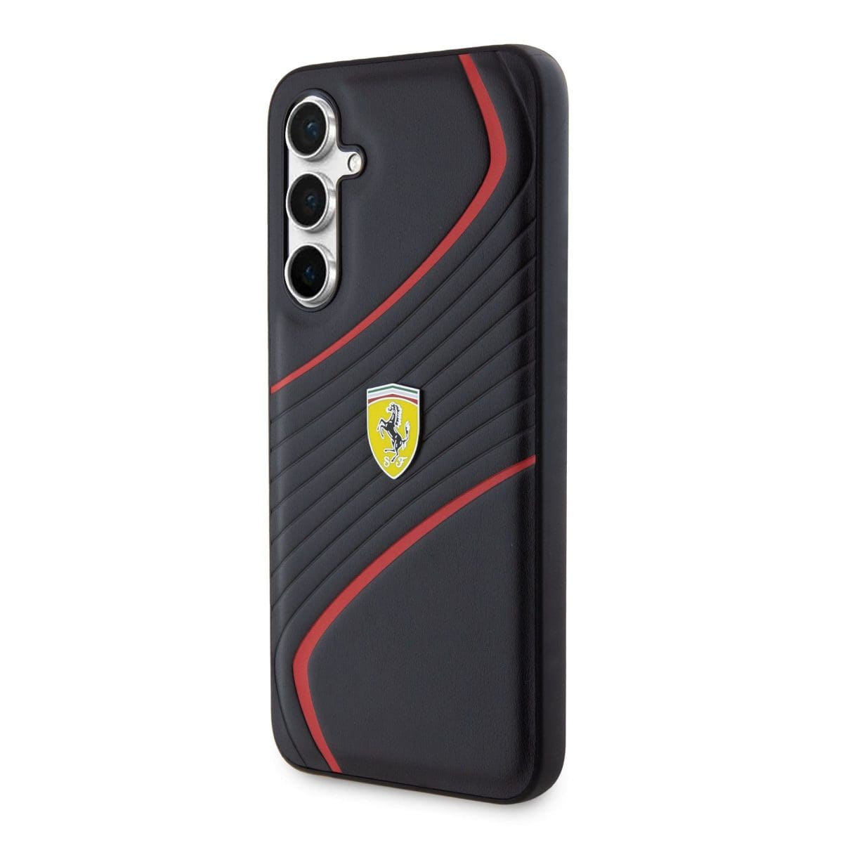 Ferrari PU Carbon Twist Black Kryt Samsung Galaxy S23 Fe