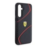 Ferrari PU Carbon Twist Black Kryt Samsung Galaxy S23 Fe