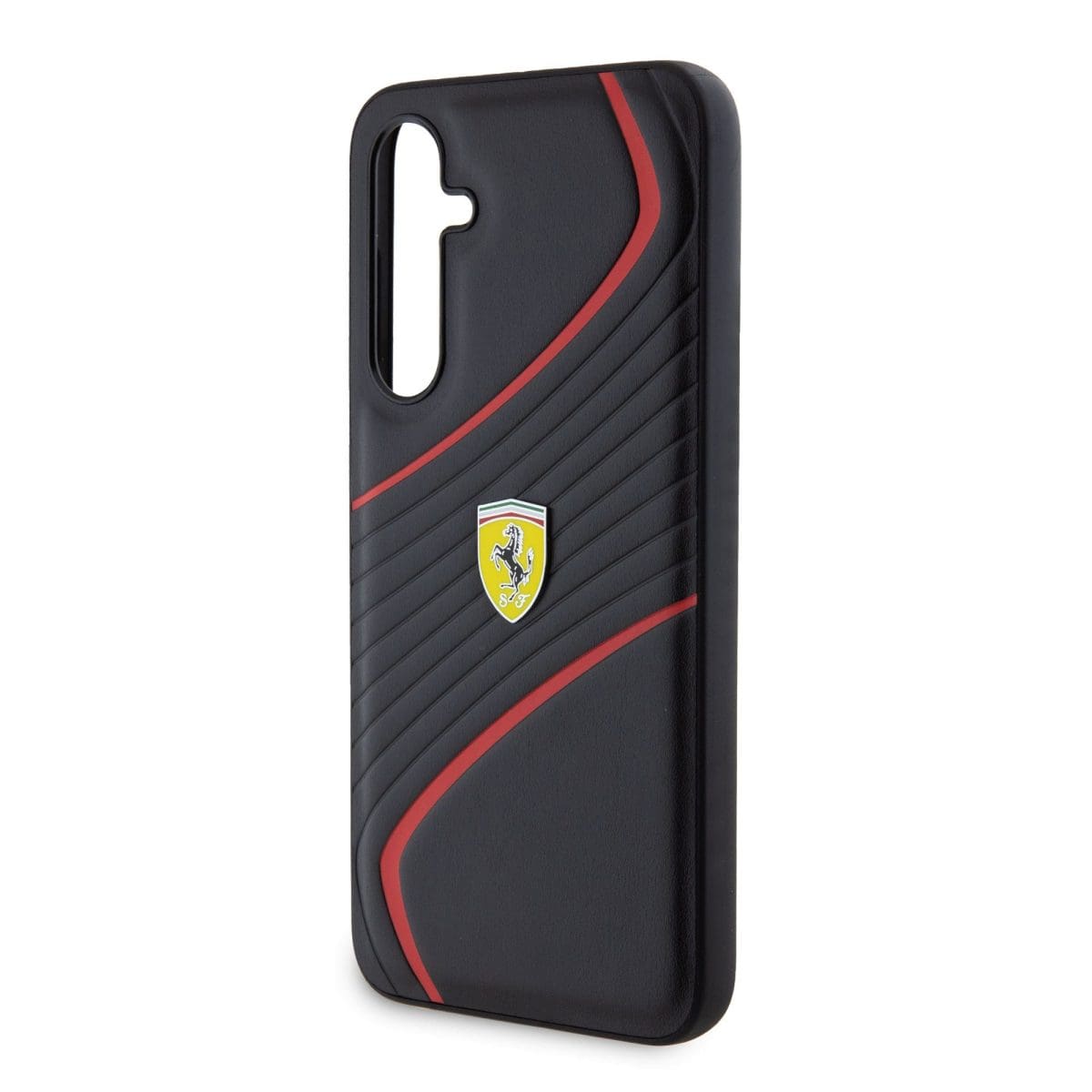 Ferrari PU Carbon Twist Black Kryt Samsung Galaxy S23 Fe