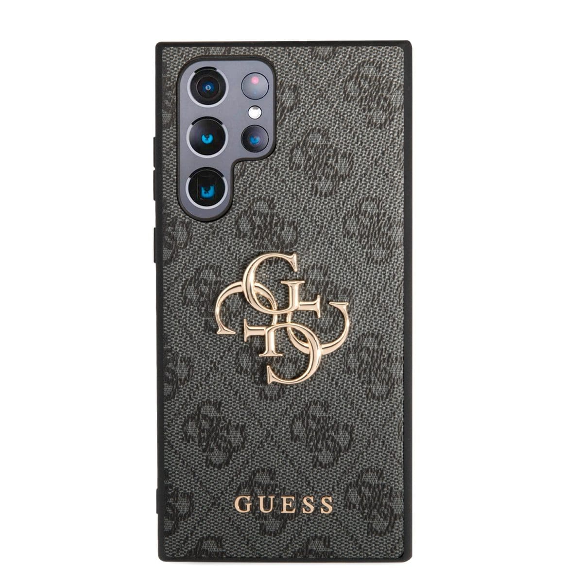 Guess PU 4G Metal Logo Grey Kryt Samsung Galaxy S24 Ultra