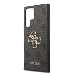 Guess PU 4G Metal Logo Grey Kryt Samsung Galaxy S24 Ultra